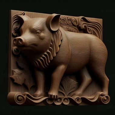 3D model Pig (STL)